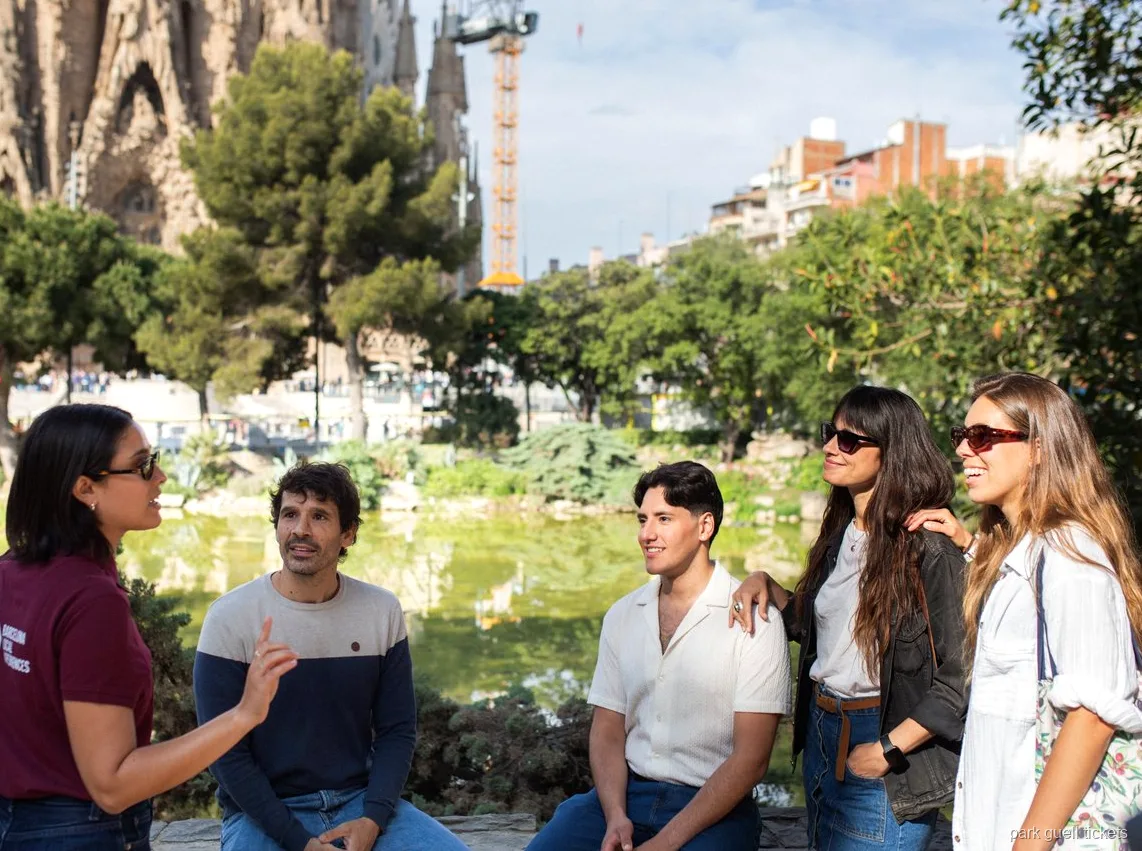 Columnes interiors de la Sagrada Família vistes a la visita combinada amb el Park Güell