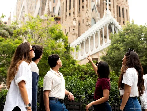 Vista sobre Barcelona des de Montjuïc en aquest tour combinat per la ciutat